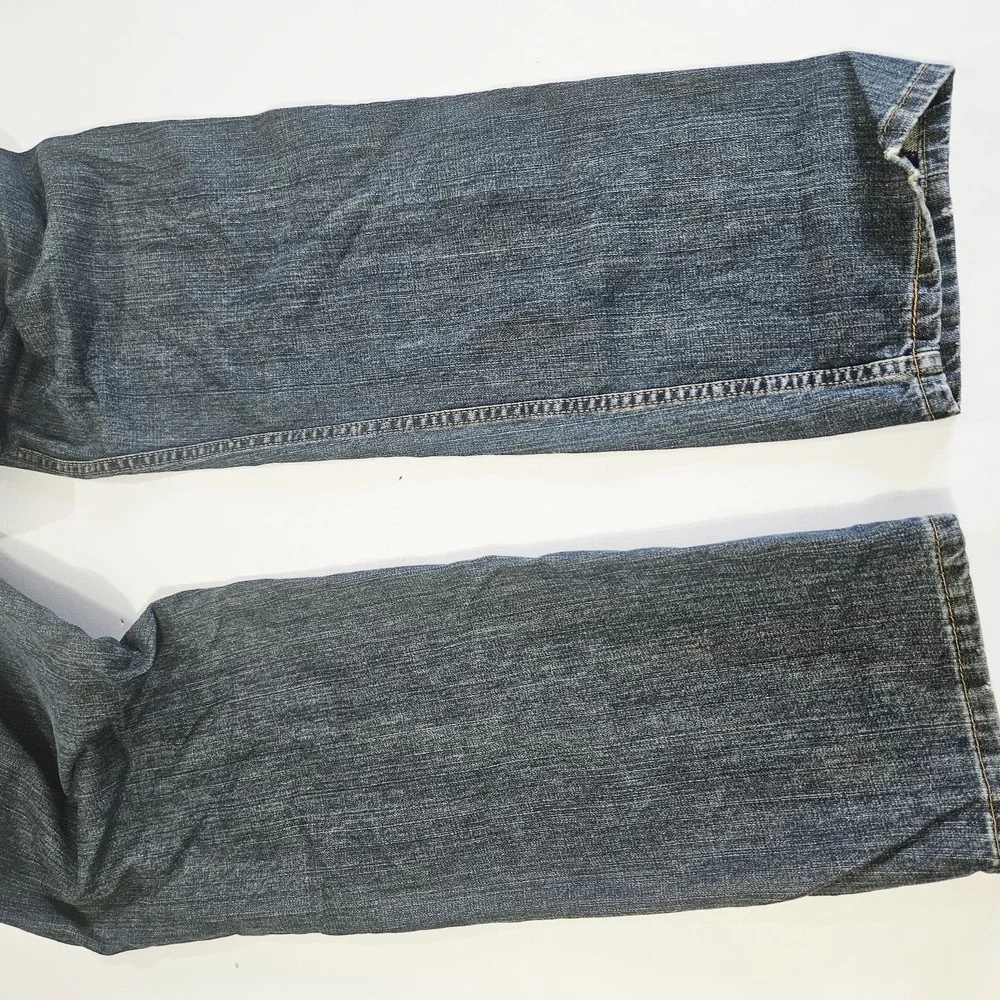 Levi's 505 Dark Blue Denim Regular Fit Men's Red Tab Straight Jeans Size 38 X 34